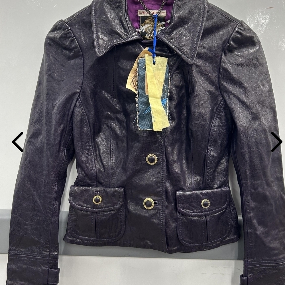 NWT We Are Replay Women's Purple Jacket Small. Made in Romania
